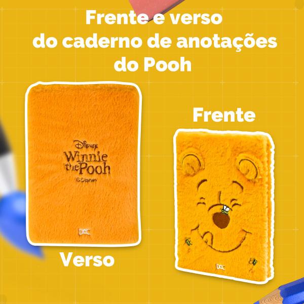 Imagem de Caderno Anotações Pelucia Ursinho Pooh Disney 80 Folhas DAC