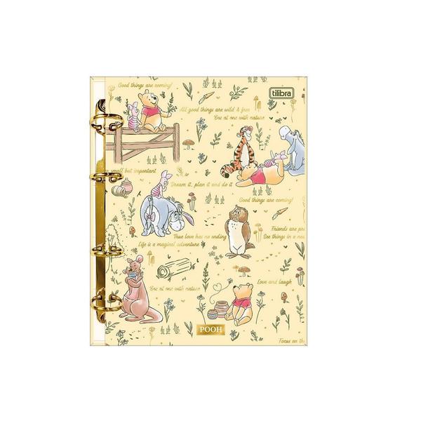 Imagem de Caderno Argolado Cartonado Colegial Pooh 160F Tilibra