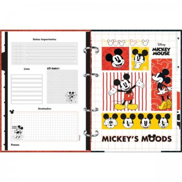 Imagem de Caderno Argolado Colegial Sem Lombo Mickey Mouse 120 Folhas FORONI