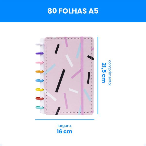 Imagem de Caderno Argolado De Discos Inteligente Tamanho A5 Pautado