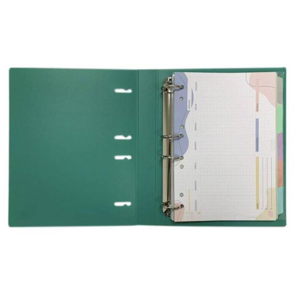 Imagem de Caderno Argolado Verde Jade Fichário Yes B5 Colegial