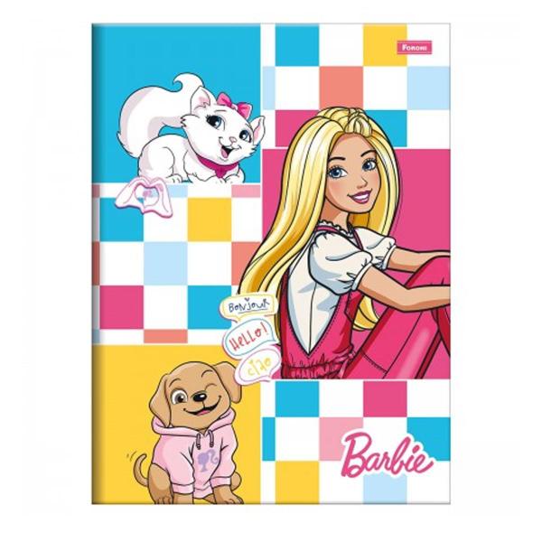 Imagem de Caderno Barbie brochura pequeno Capa Dura 48F Escolar Menina