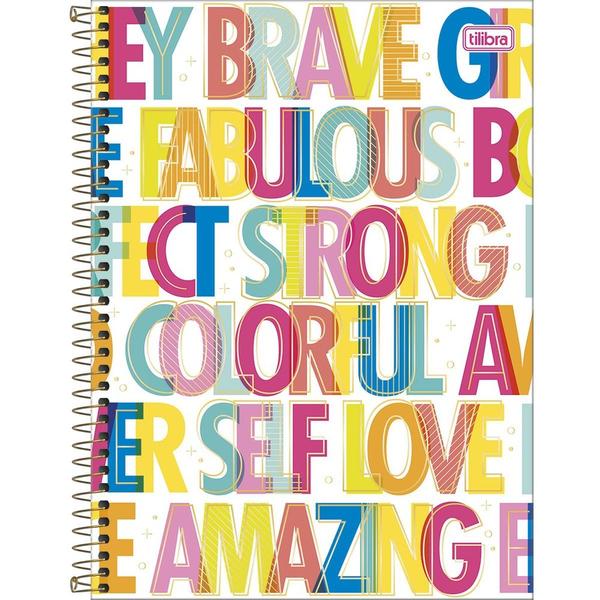 Imagem de Caderno Be Nice - Words - 80 Folhas - Tilibra