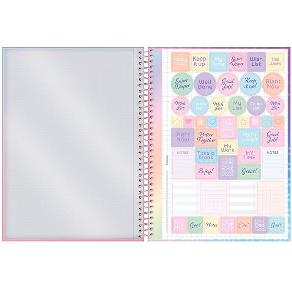 Imagem de Caderno Blush - Azul Claro e Rosa - 80 Folhas - Foroni