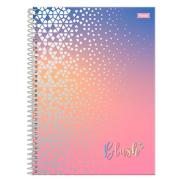 Imagem de Caderno Blush - Azul e Rosa - 80 Folhas - Foroni