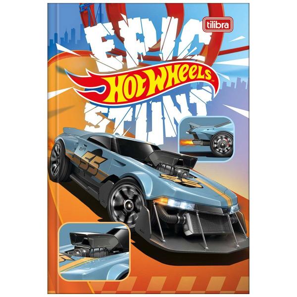 Imagem de Caderno brochura 1/4 48 folhas HotWheels Tilibra