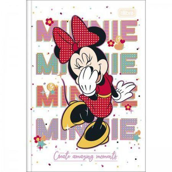 Imagem de Caderno Brochura 1/4 C/D 80 Folhas Minnie Tilibra