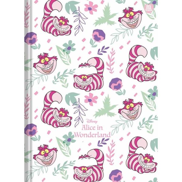 Imagem de Caderno Brochura 1/4 Capa Dura Alice IN Wonderland 80 Folhas Pacote com 05