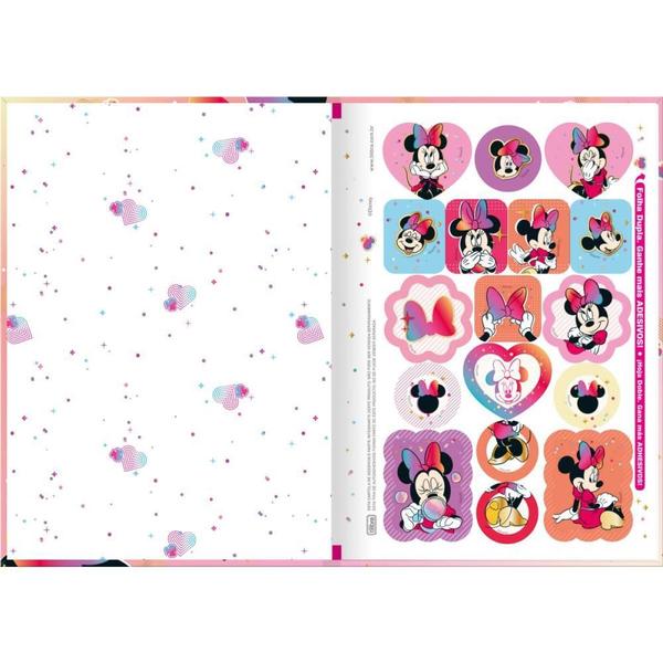 Imagem de Caderno Brochura 1/4 Capa Dura Minnie 80FLS.