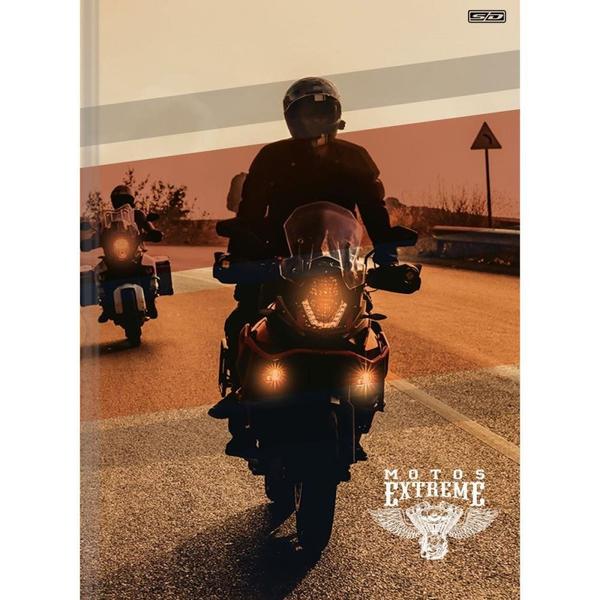 Imagem de Caderno Brochura 1/4 Capa Dura Motos EXTREME 80F