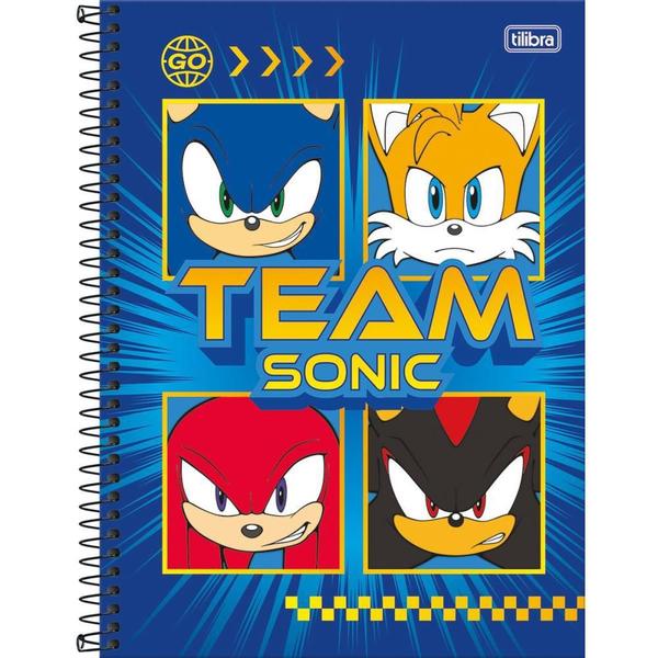 Imagem de Caderno Brochura 1/4 Capa Dura Sonic 80FLS PCT com 05