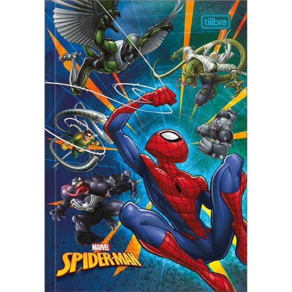 Imagem de Caderno Brochura 1/4 Capa Dura SPIDER-MAN 80FLS.