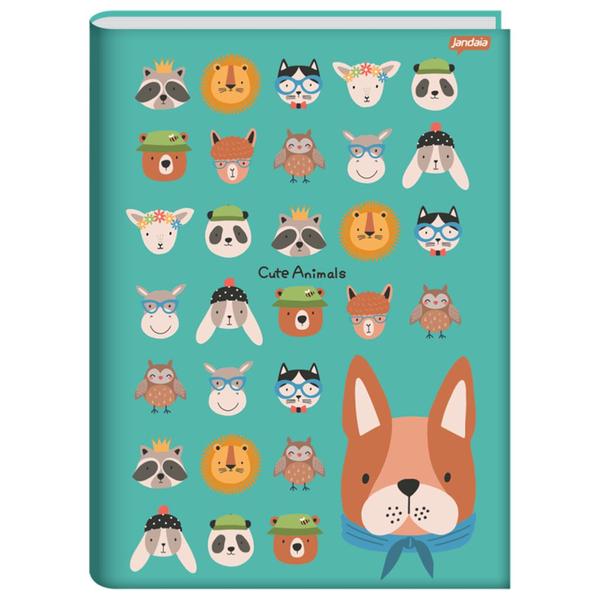 Imagem de Caderno brochura 1/4 cd 80fls cute animals