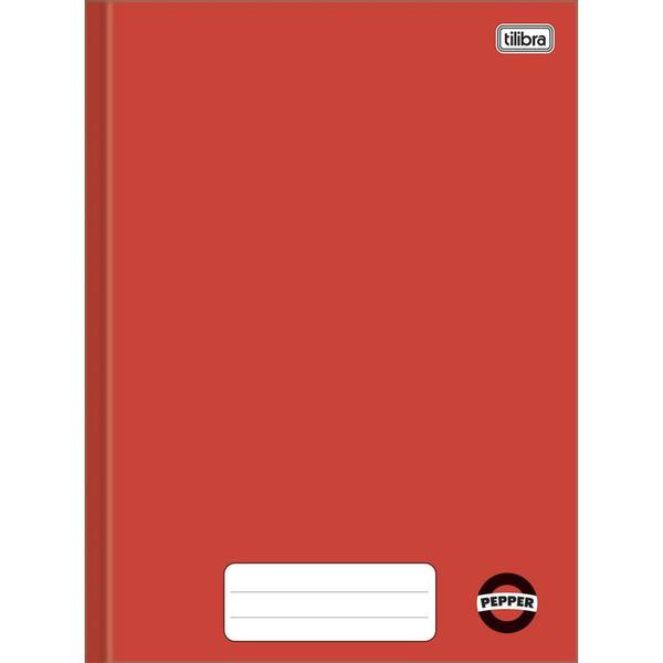 Imagem de Caderno brochura 80 fls vermelho PEPPER Tilibra