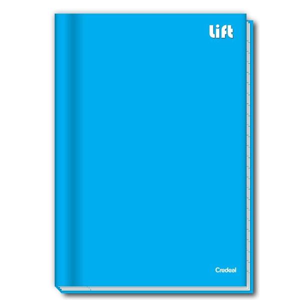 Imagem de Caderno Brochura 80F Lift Azul Credeal C/5 unid