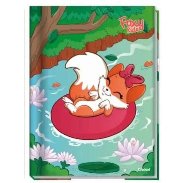 Imagem de Caderno Brochura Capa Dura Foxy Kids 96 Folhas Credeal