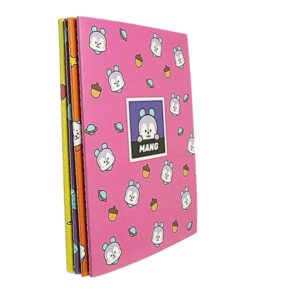 Imagem de Caderno brochura coleção bt21 32 folhas 25 x 19 cm.