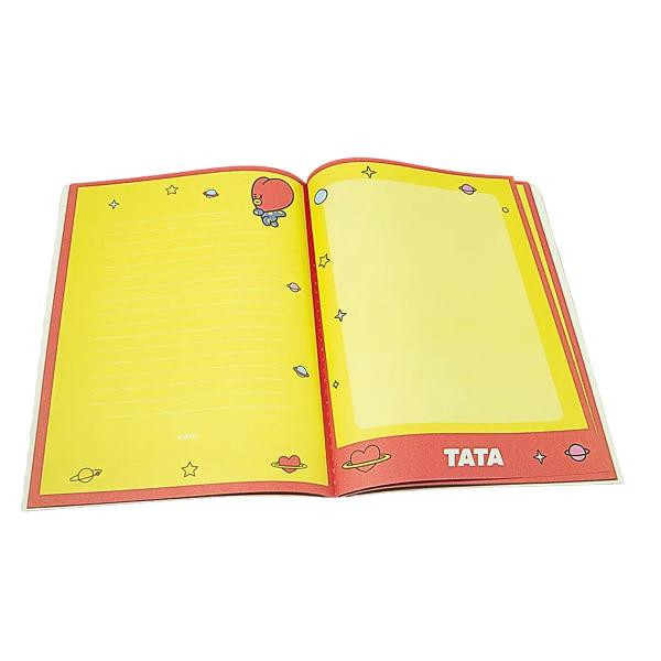 Imagem de Caderno brochura coleção bt21 32 folhas 25 x 19 cm.