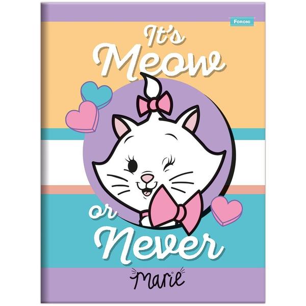 Imagem de Caderno Brochura Disney Marie - It's Meow or Never - 80 Folhas - Foroni