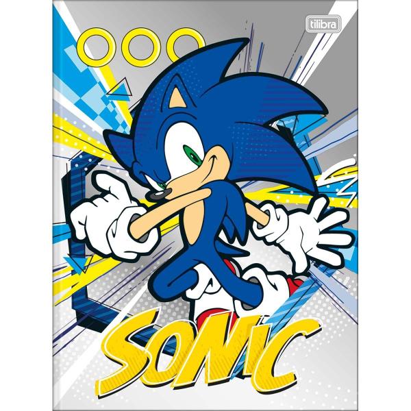 Imagem de Caderno Brochura Grande Capa Dura Universitário Sonic 80 Folhas Tilibra