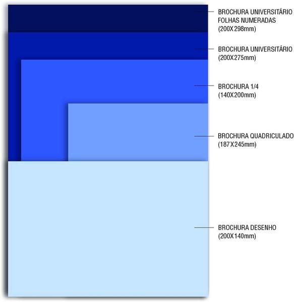 Imagem de Caderno Brochura Grande Universitário D+ 96 Folhas Capa Dura Tilibra  Cadernos  Brochurão  Costurado