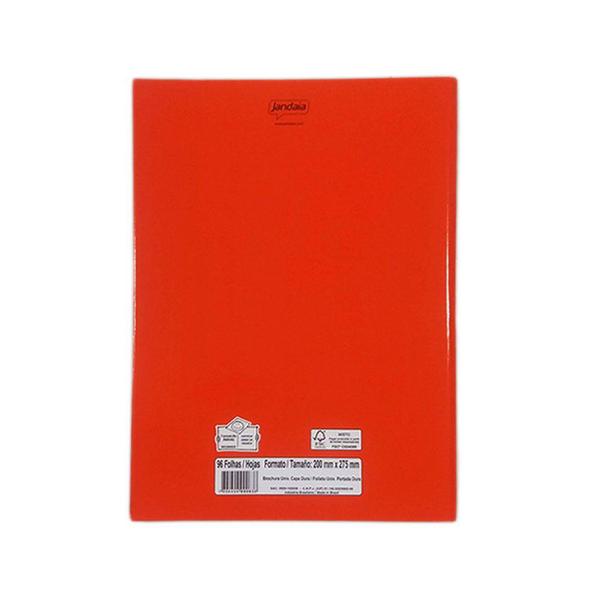 Imagem de Caderno brochura grande vermelho capa dura 96 fl  jandaia - STIFF