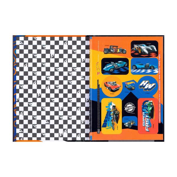 Imagem de Caderno Brochura Hot Wheels 80 Folhas Escolar