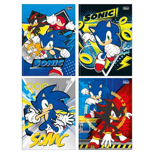 Caderno Brochura Sonic 80 Folhas Grande 1 Matéria Tilibra Imagem de Caderno Brochura Sonic 80 Folhas Grande 1 Matéria Tilibra