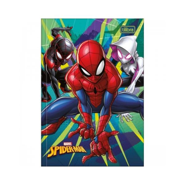 Imagem de Caderno Brochura Tilibra 1/4 Homem Aranha 1 Matéria 80 Folhas Capa Dura