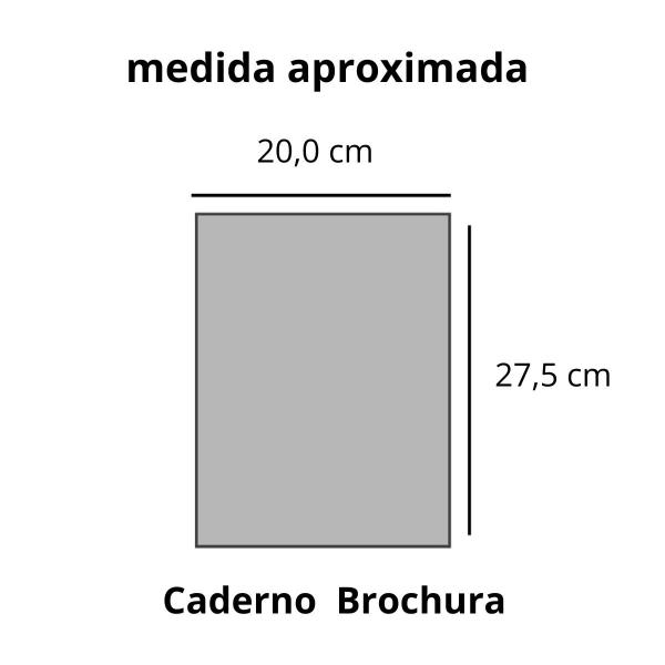 Imagem de Caderno brochurão 48f stiff azul xadrez cd com 02 unidades