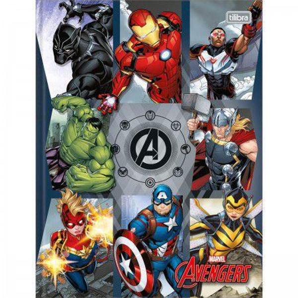 Imagem de Caderno Brochurao C/D 80 Folhas Avengers Tilibra