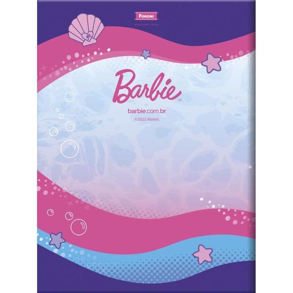 Imagem de Caderno Brochurao Capa Dura Barbie Mermaid Power 80FLS.