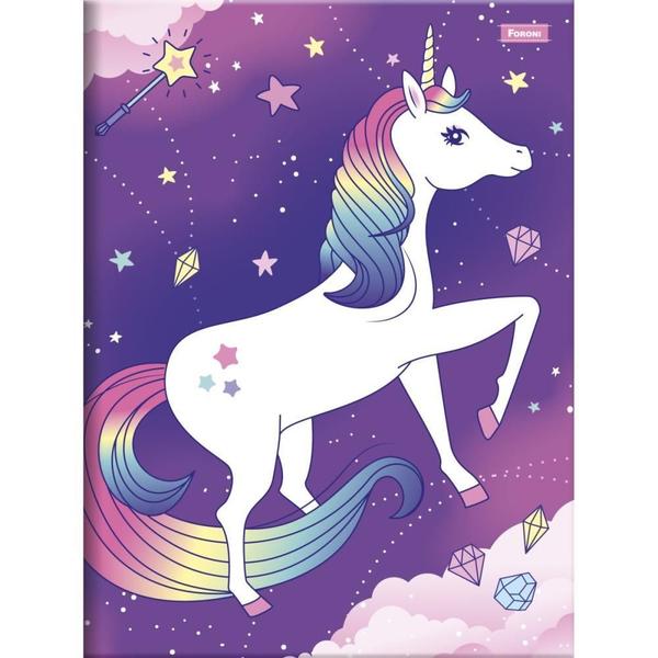 Imagem de Caderno Brochurao Capa Dura Unicornio 80FLS.