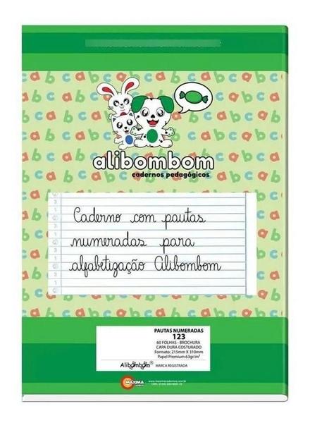 Imagem de Caderno Brochurão Capa Flexivel C/Pauta Alibombom 60 Folhas