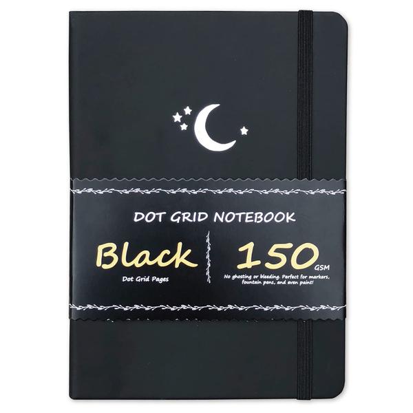 Imagem de Caderno BUKE Dotted Journal A5 160p 150gsm Papel preto