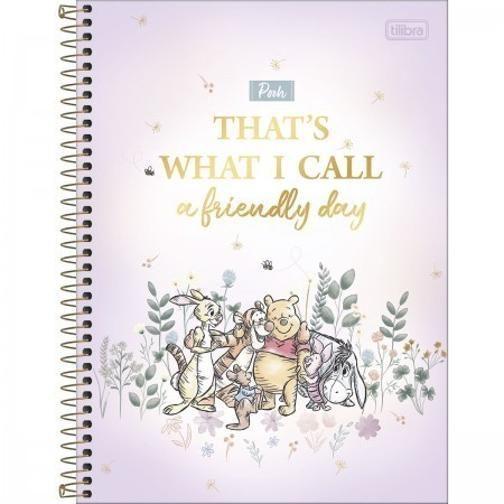 Imagem de Caderno C/D 01 Materia Pooh 80 Folhas Tilibra