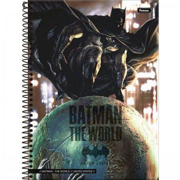 Imagem de Caderno C/D 10 Materias Batman 160 Folhas Foroni Capa Sortida