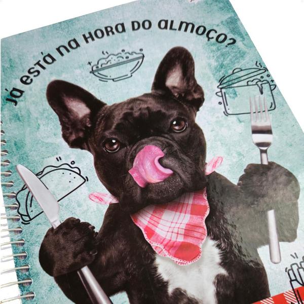 Imagem de Caderno Cachorro Gato Universitario Pets Love Garota Feminino Menina Capa Dura Espiral Divertido Faculdade Ensino Médio Infantil Presente