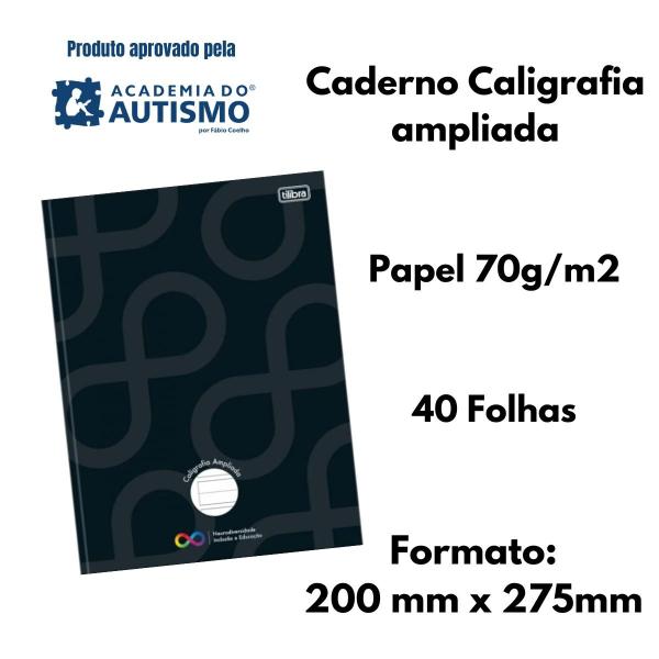 Imagem de Caderno caligrafia 40 folhas pauta ampliada - tilibra