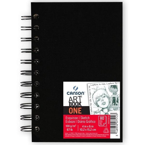 Imagem de Caderno Canson Artbook One Espiral 10,2x15,2 100 g/m 80 fls 60039210