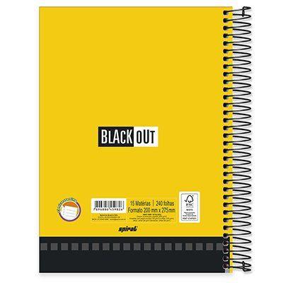 Imagem de Caderno Capa Dura 15x1 240 Folhas Black Out Vermelho