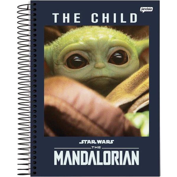 Imagem de Caderno Capa Dura 1X1 80fl Star Wars The Mandalorian Baby Yoda