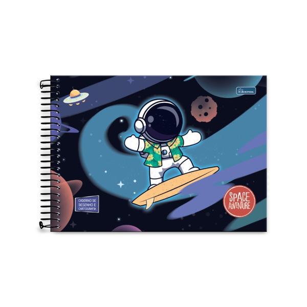 Imagem de Caderno Cartografia E Desenho Space Adventure Cadersil 80F Surf