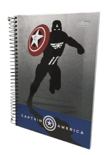 Imagem de Caderno Colegial 10 Matérias Tilibra Avengers Cap América