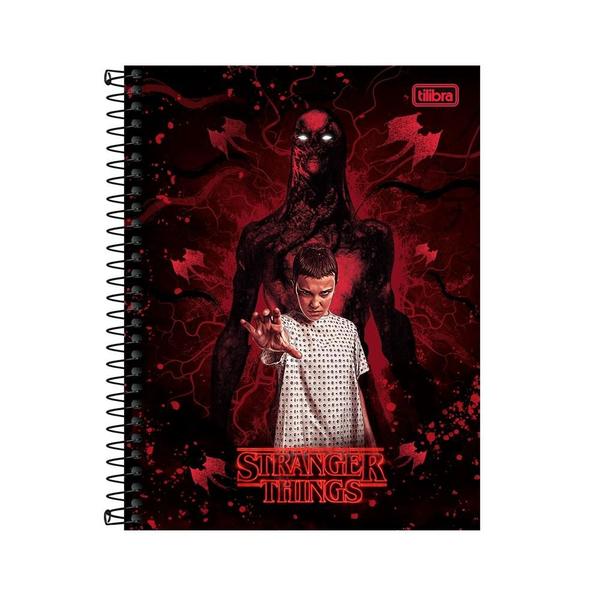 Imagem de Caderno Colegial 10x1 160 Fls C.D. Tilibra - Stranger Things 4