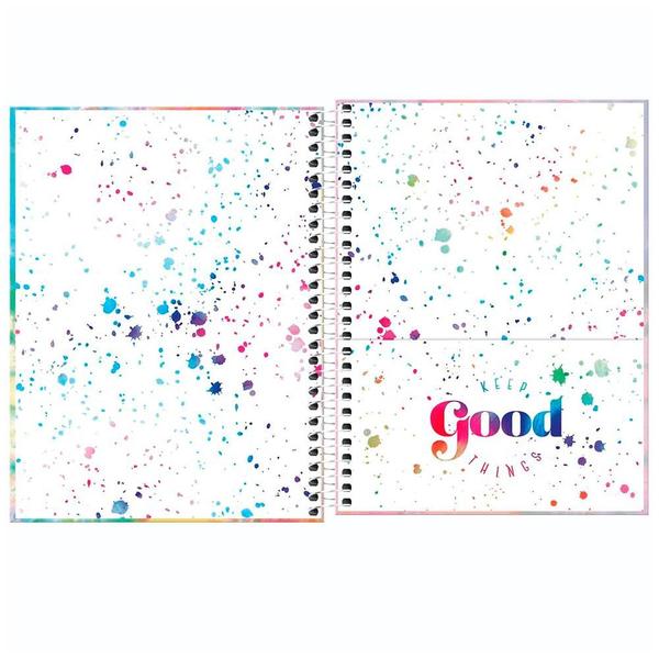 Imagem de Caderno Colegial 1x1 80 fls C.D. Tilibra - Good Vibes 4