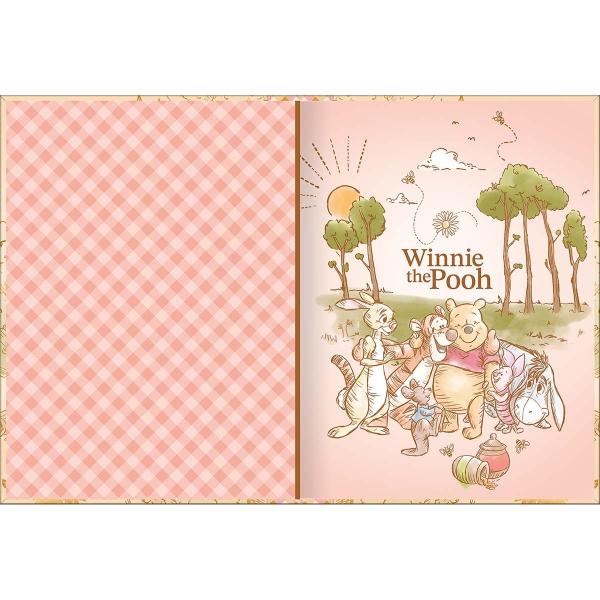 Imagem de Caderno Colegial Brochura Capa Dura Ursinho Pooh Folhas Decoradas Super Fofo 80 Folhas - Tilibra