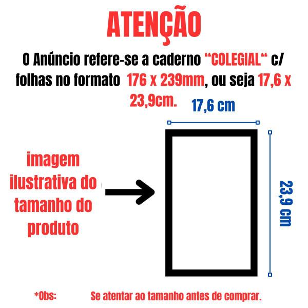 Imagem de Caderno Colegial Brochura Jolie 1 Matéria 80 Folhas Capa Dura 17,6 x 23,9cm Tilibra