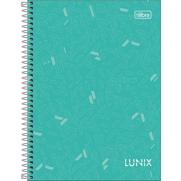 Imagem de Caderno Colegial Colorido Lunix 10 Matérias 17,7 x 24 cm 160 Folhas - Tilibra