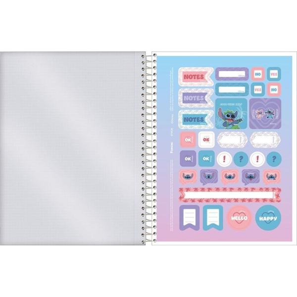 Imagem de Caderno colegial de 10 materias 160fls stitch cp sortidas